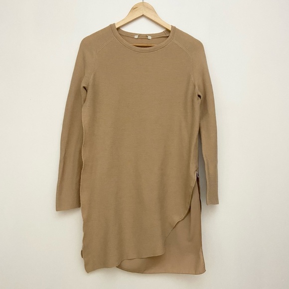 Sweaters - Camel Knit Tunic Sweater